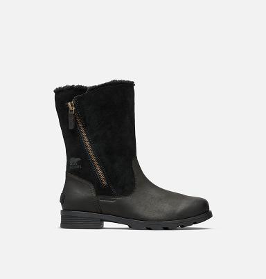 Sorel Emelie Womens Boots Black - Waterproof Boots NZ6920184